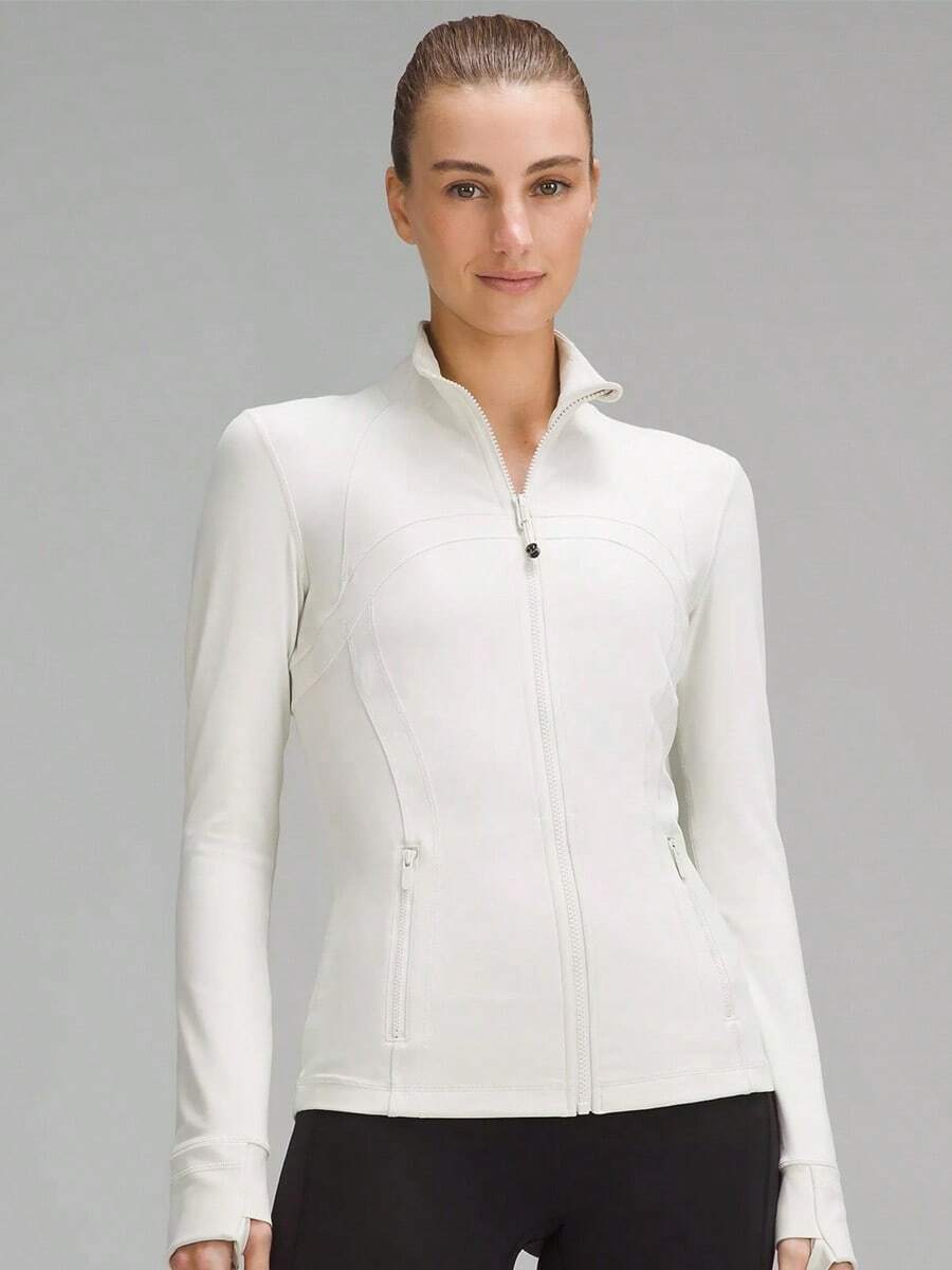 Define Jacket Nulu Women's Lightweight, Full Zip Running Track Jacket-For Yoga Gym Running-Sweat-Wicking-Yoga-All Seasons Sport-Spring/Summer-Autumn/Winter-Back To School - 骨 - 查看 1