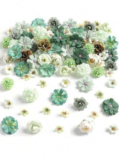 20/10/1pc-Floweroyal 仿真花组合，紫色混合丝绸花，包含非洲菊和玫瑰，带茎，适合 DIY 婚礼新娘捧花、婴儿派对、插花、餐桌摆饰、家居装饰