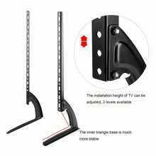 Universal TV Stand Table Top Leg Mount Bracket For LED LCD Plasma Flat TV 37-75" - 黑色 - 查看 7