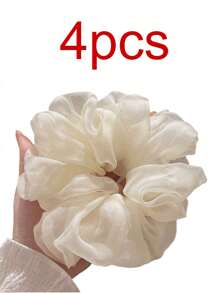 5pcs/3pcs/1pc Classic Black White Brown Large Intestine Headband, Headband, High-End Temperament Headband, Headband, Headband Tie, Black Summer Hair Accessory, Headband, New Style, Suitable For Bag Accessories