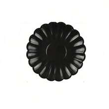10 cái/20 cái/40 cái/50 cái/bộ, Đĩa giấy hình quạt 9 inch 7 inch Khay đựng đồ ăn dùng một lần có viền vỏ Cốc giấy Khăn giấy Trang trí tiệc cưới sinh nhật (Đen) Quà tặng Ngày của Mẹ Đám cưới Sinh nhật Đồ dùng tiệc Dã ngoại hàng ngày Khay cắm trại - màu đen - Xem 7