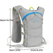 1 件轻质男女通用尼龙马拉松背包、多口袋徒步背包、骑行水袋包（不含水袋）