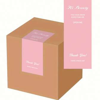 50 张矩形密封贴纸、礼品包装标签、感谢您的订购贴纸、小型企业烘焙礼品袋包装贴纸、信封密封礼品盒零售袋