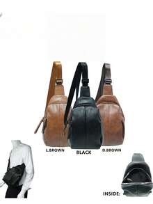 百搭的新衣服，百搭，大尺寸，適合所有的人，版本的Coreana Alla Moda，Zaino sportivo semplice 休閒，borsa a petto adatta 為青少年，理想的酯，運動，vacanza，viaggio，regalo di laurea o compleanno，理想的酯，運動，vacanza，viaggio，regalo di laurea o compleanno，理想的酯，運動，vacanza，viaggio，regalo di laurea o compleanno，理想的酯， - 卡其色 - 查看 1