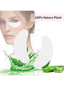 200/100/50/25/10对睫毛延长凝胶贴片套装，天然水凝胶，适用于美容化妆面膜套装用品眼膜垫美容工具 - 彩色 - 查看 7