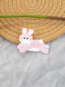 1PC Adorable Multi-Colored Small Animal And Kitten Pattern Acrylic Hairpins, Hair Clips, And Hair Accessories, Suitable For Daily Use., Claw Clips, Hair Claws, Hair Slide, Hair Barrettes - Multicolor - View 12