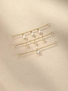 1Pc Chain Accessories 925 Sterling Silver Earring For Women Vintage Geometric Chain Minimalist Gift For Her Wedding Party Fine Jewelry
