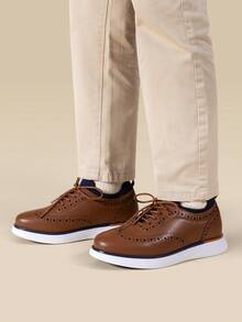 Boys'  Oxfords Dress Shoes Classic Styles For Formal Events And Daily Wear(Toddler/Little Kid/Big Kid) - 棕色 - 查看 2