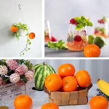 10/6/5/3/1pc Artificial Orange, Autumn Decor, Autumn Fake Fruit, Realistic Imitation Fruit, Fake Orange, Suitable For Home Kitchen Cabinet Decor, Photography Props, Artificial Plants - Orange-6pcs - View 8