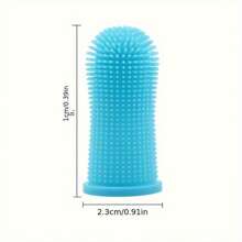 1PC Popular Dog Toothbrush, 360 ° Dog Toothbrush Kit, Cat Toothbrush, Dog Tooth Cleaning, Dog Finger Toothbrush, Small And Large Pet Dog Toothbrush,