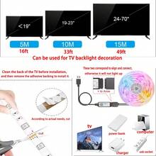 20米LED灯带，带音乐同步变色的LED灯，带智能App和遥控器的RGB LED灯带，卧室照明用LED灯，灵活的家居装饰（2卷10米），电视背光灯带，卧室装饰灯带，节日，壁灯灯带，室内装饰，家居装饰，客厅装饰灯带，LED灯，LED灯带，LED灯，壁灯，墙壁装饰，小夜灯 - RGB - 查看 7