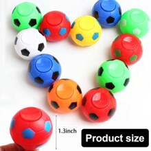 15 pièces/30 pièces Mini toupies Fidget Ballon de football, cadeaux de fête de qualité pour les sports de football, jouets sensoriels pour les doigts, prix de carnaval, trésors de classe, cadeaux d'anniversaire en vrac pour les étudiants (couleur aléatoire)