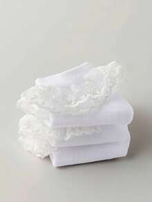 5 Pairs Baby Girl Kids Newborn Essentials Toddler Summer White Babies Frilly Ruffle Socks