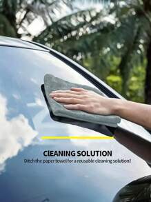 Microfiber Cleaning Cloth Grey - 10/5 Pcs- High Performance - Lint Free - Scratch Free, Ultra Absorbent Microfiber Towel Weave Grime & Liquid For Streak-Free Mirror Shine , For Cars, SUVs, RVs, Trucks, And Boats - Car Washing Cloth