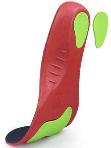 1Pair EVA Green Children's Arch Insole, Learning To Walk, Heart Support Insole, Unisex High Elasticity Insole - View 2