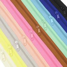 1 Bộ = 4,5 mét Khóa kéo + 10 Chiếc Khóa kéo, 3# Khóa kéo Nylon trong 20 Tùy chọn màu sắc, Khóa kéo phù hợp với Màu khóa kéo, Thích hợp để Thay thế May May Quần áo, Túi xách và Dệt gia dụng - nhiều màu - Xem 3
