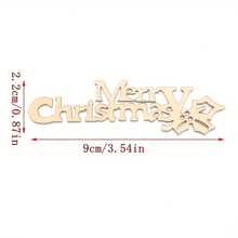 10pcs/20pcs/30pcs, Merry Christmas Wooden Letter Ornament - Perfect For Home Decor And Holiday Celebrations,Christmas - Multicolor - View 4