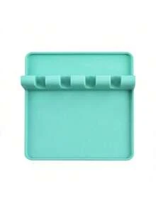 1pc Silicone Kitchen Utensil Holder With Drip Pad, Suitable For Various Utensils, Heat Resistant Spoon Rack, Applicable For Stove, Kitchen Utensil Rack For Holding Ladles And Tongs - Multicolor - View 6