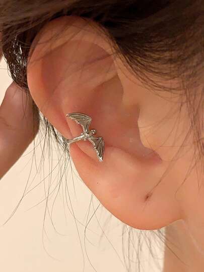 1 buc Cercei Vintage cu Manșetă pentru Ureche de Liliac, Potriviti pentru Purtarea Zilnică a Femeilor