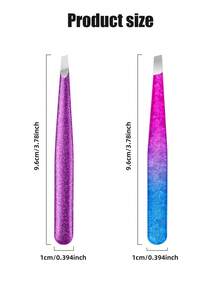 眉夹镊子，专业高精度不锈钢眉夹，眉夹斜口，用于面部毛发，毛发修剪，内生毛发去除。