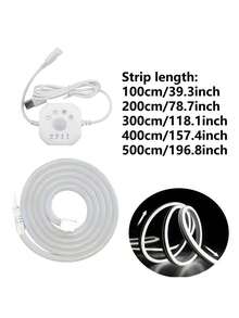 运动传感器霓虹灯带暖色/白色霓虹灯柔性条 | USB 供电 LED 灯 1-5 米长,用于花园、楼梯、走廊、卧室装饰的室内/室外照明 - 多色 - 查看 6