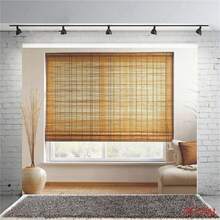 2D Flat Natural And Warm Theme Background, Equipped With Bamboo Roller Blinds, Comfortable Sofas, Wooden Floors, Indoor Plants, Suitable For Fashionable Living Room Decoration - Perfect For Birthday Party Background | Comfortable Living Room Decoration | Natural And Warm Theme, Living Room Decoration Vinyl - Brown - View 9