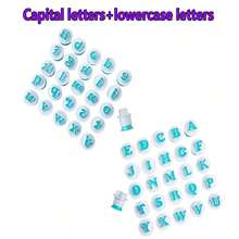 1 件字母或数字翻糖蛋糕模具、饼干印章、压花刀、大写数字形状 DIY 饼干 - 彩色 - 查看 13