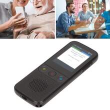 USB recargable dispositivo de traducción de idiomas WiFi, 112 idiomas en tiempo real portátil de traducción de voz con 2,4 pulgadas HD de pantalla táctil de fotos / traducción fuera de línea, la foto de traducción adecuado para el estudio de viajes de negocios estudiante de regalo - Negro - Ver 8