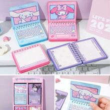 Sanrio 1 Sanrio Family Series Computer Styling Coil Notebook With 80 Colorful Pages, Highly Attractive Notebook, School Supplies, Back To School Season Supplies, Back To School Season, School Prizes, Birthday Gifts, Party Gifts, Festival Gifts, Back To School Supplies, Back To School Season Gifts, Independence Day, June Day Gifts For Children In School,