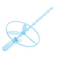 6/12/24PCS/50pcs飞行直升机玩具，户外玩具飞盘，带发射器的飞盘飞碟，竹蜻蜓手擦塑料螺旋桨，生日派对礼物，礼品袋填充物，皮纳塔填充物，颜色随机