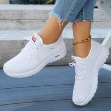 Zapatillas deportivas para mujer, ligeras y transpirables de malla, de estilo casual y de moda, para correr, adecuadas para la oficina, Primavera/Otoño/Verano 2025