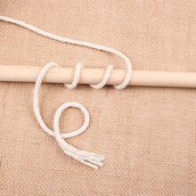 白色手工编织绳，DIY花园装饰，办公室相框，节日装饰，手工礼品工艺品，礼品包装，圣诞节，婚礼装饰，家居装饰编织绳 - 白色 - 查看 10