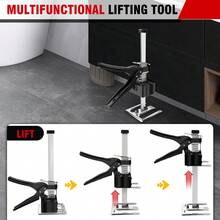 AutoFu 2Pcs/Set Labor Saving Arm Hand Lifting Home Tool Door Cabinet Jack Lifter, Arm Jack Multifunctional Furniture Lifter,  Elevator Tool - الأسود - مشاهدة 6