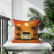 1 件汽车和露营单面印花靠垫套，45*45 厘米 - 彩色 - 查看 9