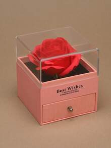 360° Rotating Jewelry Box With 5 Drawers, Side Glass Window, Large Size, Accessory Storage, Open Design, Slate Gray For Women Storage Organizer Travel Essentials For Women Storage Organizer Travel Essentials Gift Back To School