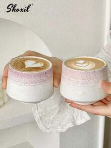 shoxil 1PC Ceramic Coffee Mug, Gradient Coffee Cup, Latte Mugs, Coffee Cup, Teacup, Water Cup, For Home, Cafe, Gift