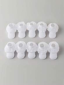 5 Pairs Baby Girl Kids Newborn Essentials Toddler Summer White Babies Frilly Ruffle Socks - Multicolor - View 2