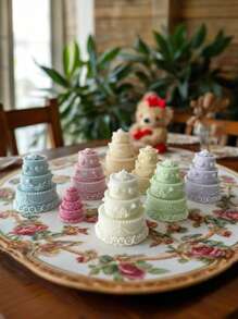 1 Stück Mini 3D Blumen geprägte Kuchenform/handgemachte Seifenform, für Valentinstag | Geburtstags Party romantische Heim-/Partydekoration
