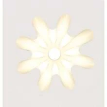 E27 底座 PVC 波浪灯罩，日式简约花卉图案，米色创意亚克力灯罩，适用于吊灯、台灯、吸顶灯具