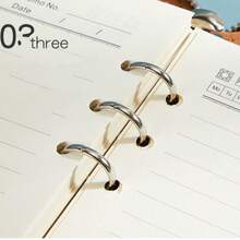 商务拉链袋笔记本A5活页本套装学校用品办公多功能会议记录簿配有卡槽和手机支架仿PU皮革活页夹 - A5 - 查看 8