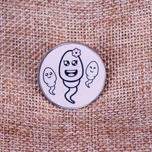 Cartoon Tadpole Brooch Funny Cute Button Accessories Badge - Multicolor - View 4