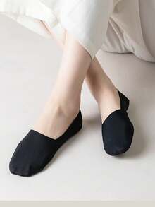 1/6/12 Pairs Thin Anti-Slip Breathable Ice Silk Invisible Socks, For Summer - Multicolor - View 2