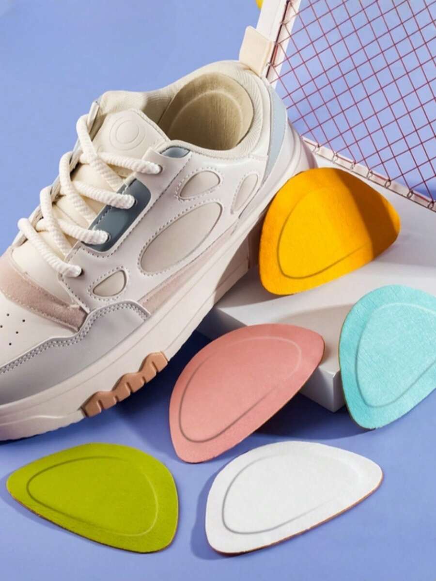 1/2 件鞋跟修补贴，隐形粘合皮革鞋跟保护贴，运动鞋防摩擦