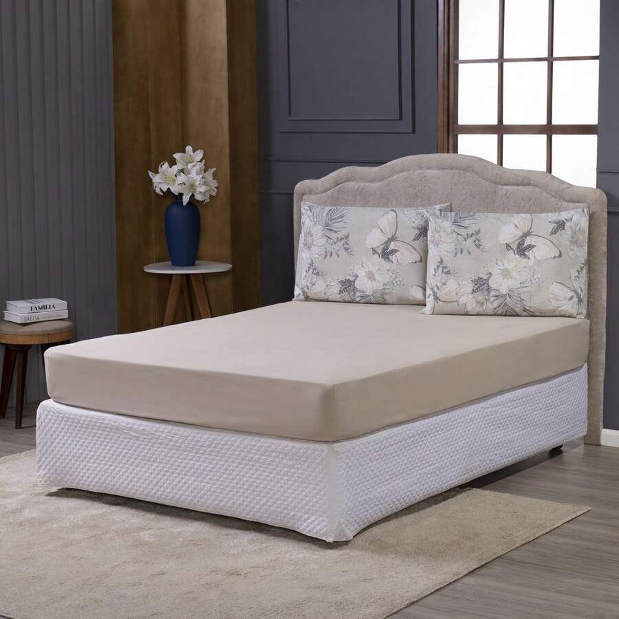 3 Piece Percale 100% Cotton Bed Sheet Set - CL09 - Xem 1