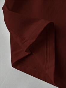 Marvel Áo thun họa tiết Deadpool, 100% cotton, Áo thun nữ cổ tròn tay ngắn, mặc thường ngày, xuân hè, thoải mái - màu đỏ hạt dẻ - Xem 8