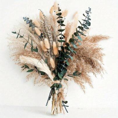 89 stjälkar lavendel, eukalyptus och vassblombukett - Lugnande doft, naturlig elegans, lämplig för hem, kontor, bröllopsdekor - höstdekor, bordsdekoration, konstgjorda blommor, alla hjärtans dag, födelsedag, examenspresent