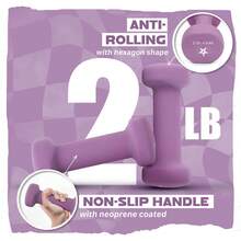 Yes4All Juego de Mancuernas de Mano Recubiertas de Neopreno de 2 Piezas Múltiples Opciones de Peso 15 Colores Antideslizantes Hexagonales - Beis - Ver 2