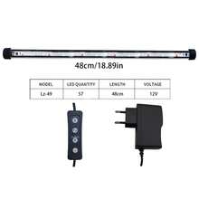 DDCAQIOUA 1pc Fish Tank Submersible Light, Lighting, Aquarium Enhancement Light, Black Fish Tank Light With Adjustable Brightness, Low Voltage Plug, Can Be Used As A Gift - EU C Type Plug(220-240V) - View 6