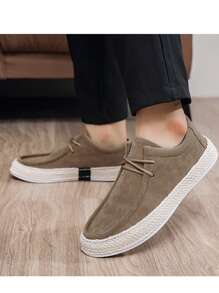 New Low Top Moccasin Shoes Casual Driving Shoes Slip-Resistant Soft Bottom Loafers Slip-On Lightweight Comfortable Versatile Fashionable Casual Sneakers For Men