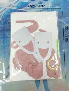 1 件套单身派对团队新娘背景旗新娘送礼会礼物新娘派对用品婚礼装饰 - 彩色 - 查看 5